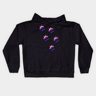 Genderfluid Pride Paws Kids Hoodie